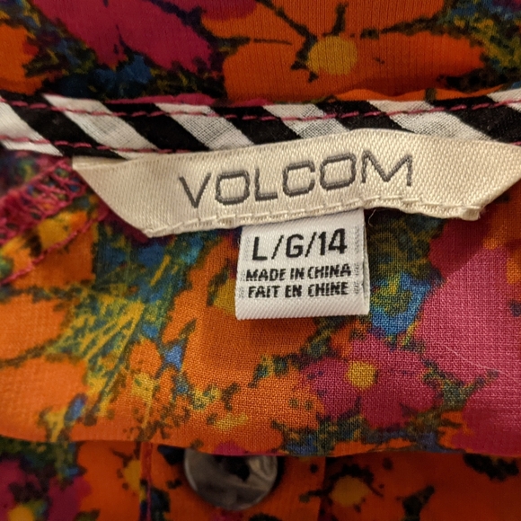 Volcom Floral Tank Sz L / 14 - Picture 2 of 9